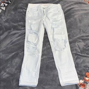 White American eagle mom jeans